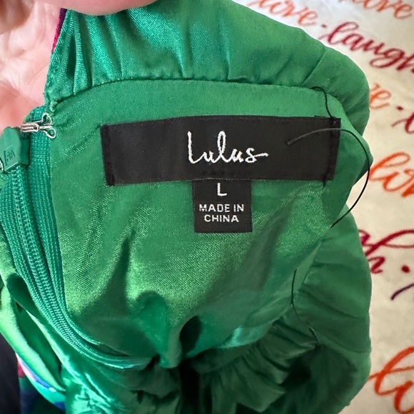 Lulu's Emerald Green Dress - Picture 7 of 7